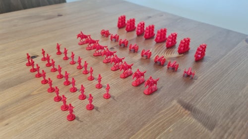 Morrison Games Risk-pjäser, Röd