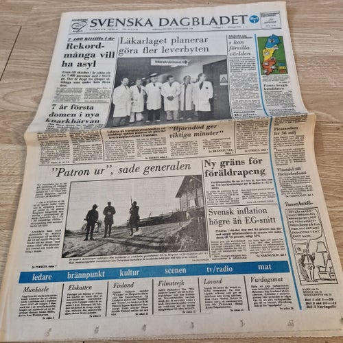 Svenska Dagbladet från 1984