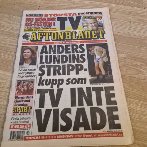Aftonbladet tidning från 2004