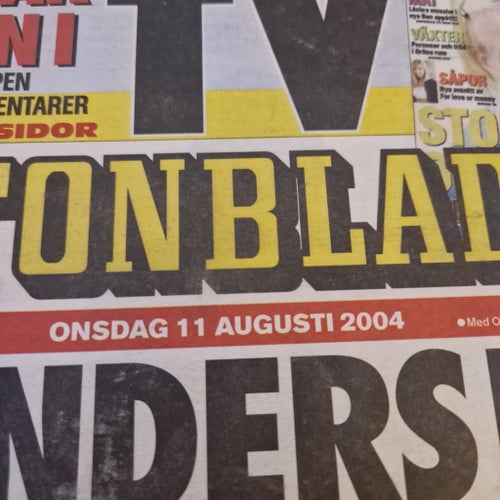 Aftonbladet tidning från 2004