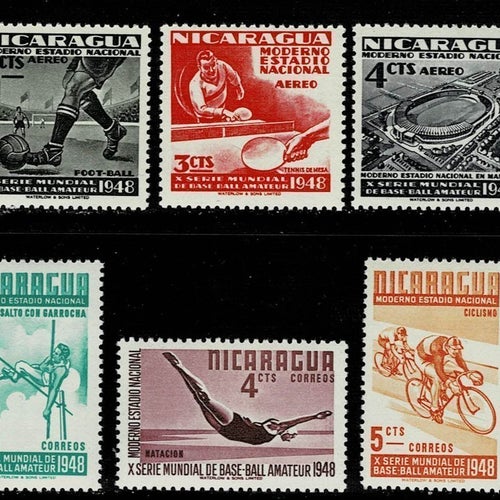 1948 Nicaragua Amateur Baseball World Series & Stadium Issue | RARE