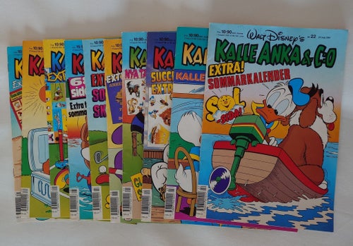 Walt Disneys Kalle Anka från 1991 (10 st)