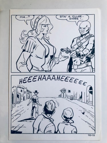 Original Vartan Comic Art by Sandro Angiolini #169 - Page 59- pen & ink