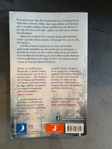 Pocketbok - Husdjuret av Camilla Grebe, 2017