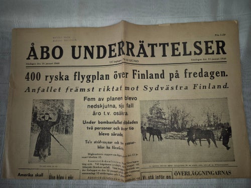 Åbo underrättelser 14 jan 1940
