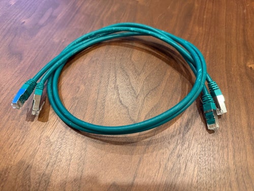 Deltaco grön RealNet Cat.6 Ethernet-kabel 1m 2st
