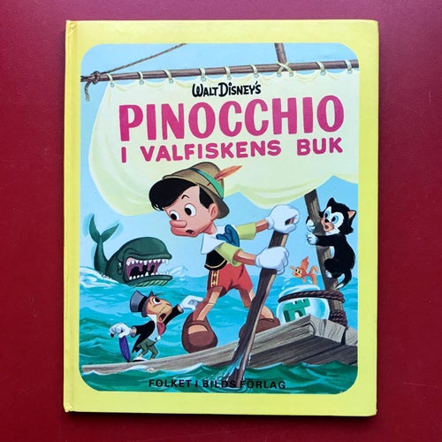 Walt Disney's PINOCCHIO I VALFISKENS BUK Folket i Bilds förlag 1968
