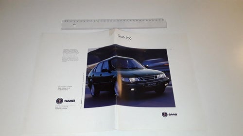 Saab 900 1994 36 sidor tryckt 1993 text svenska