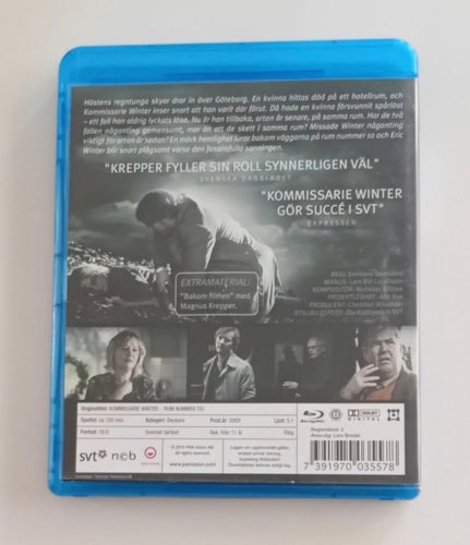 Kommissarie Winter: Rum Nummer Tio Blu-ray / Svensk Miniserie / Fint Skick / OOP