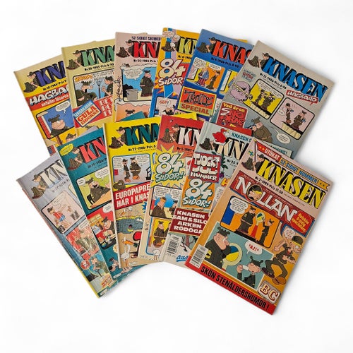 Knasen Serietidningar - 12 st 1985-1989