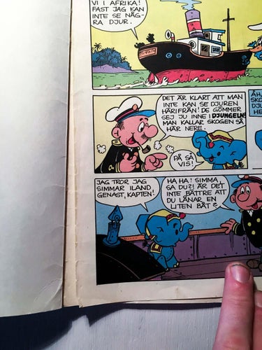 Pellefants julfest 1977. Tryckt 1976 i Finland. (Bamse) Pellefant.