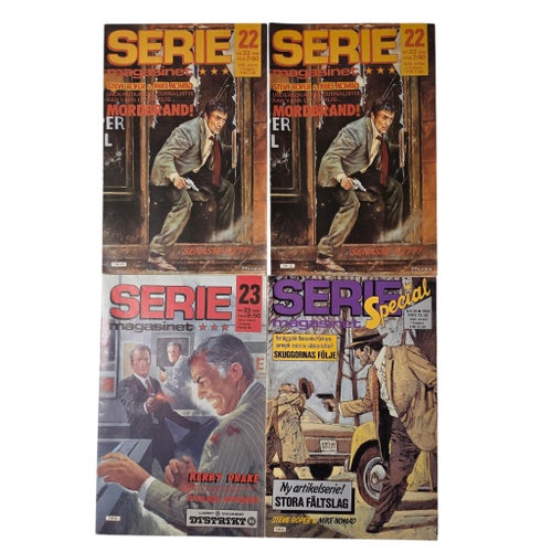 Seriemagasinet Serietidningar - 9 st 1986-1987