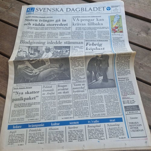 Svenska Dagbladet från 1984