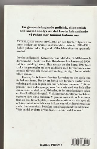 Ytterligheternas tidsålder av E.J. Hobsbawm, 1994