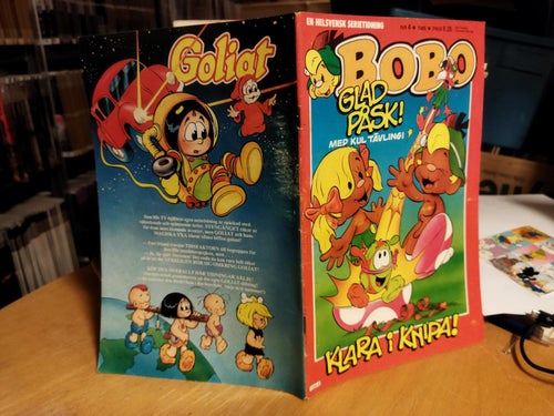 Bobo 1985 nr 4. Very Fine plus. Lina Olsson Viktoria Frisk Linda Nordqvist
