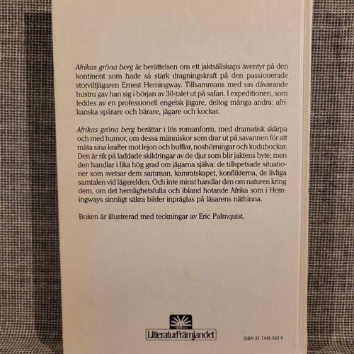 Afrikas Gröna Berg - Ernest Hemingway