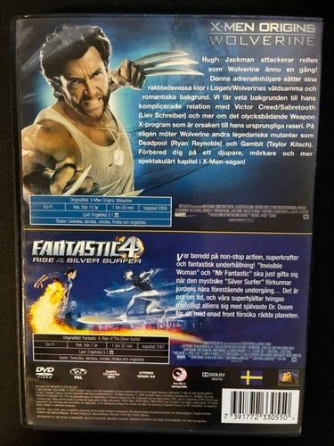 X-Men Origins Wolverine & Fantastic 4 Rise of the Silver Surfer (DVD)