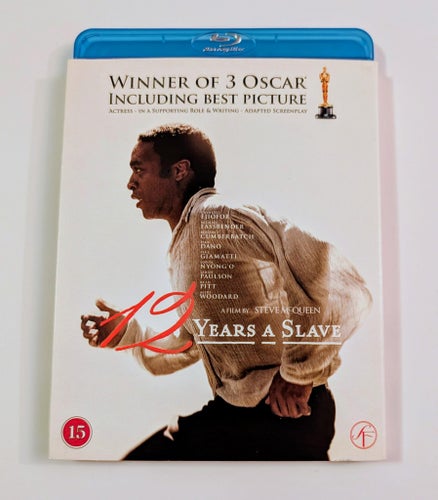 12 YEARS A SLAVE - Spegelblank Bluray i slipcase - billig frakt !!!