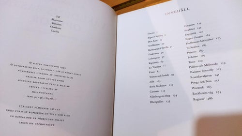 Världens bästa operor av Sixten Nordström. Bok. Very Good plus. BM