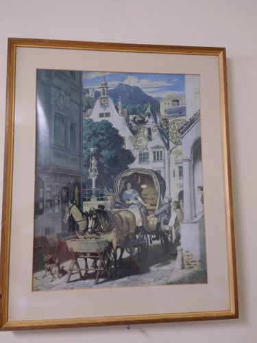 MORITZ VON SCHWIND,ÄLDRE TRYCK. MÅTT I RAM 61,5 x 49,5 CM. FINT SKICK.