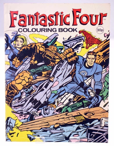 Fantastic Four Colouring Book 1978-Published in the UK-Unused clean pictures