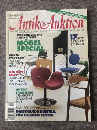 Antik & Auktion 1/1999 - Möbelspecial 1900-tal, crèmekoppar, Ivan Aguéli m m