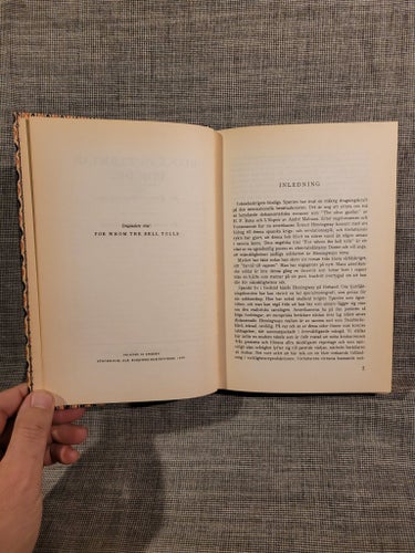 Klockan klämtar för dig av Ernest Hemingway, 1952