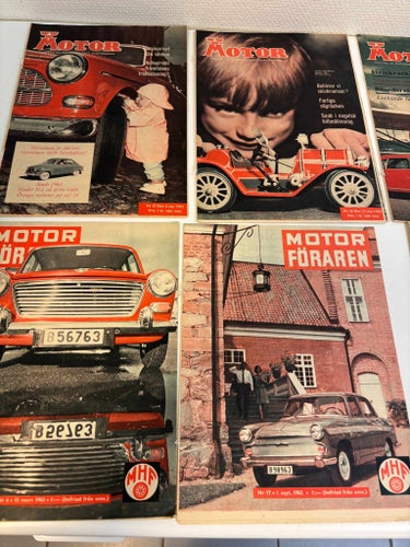 Motor & Motorföraren – 8 vintage motortidningar 1961–1964 – Mercedes, Saab, Volv