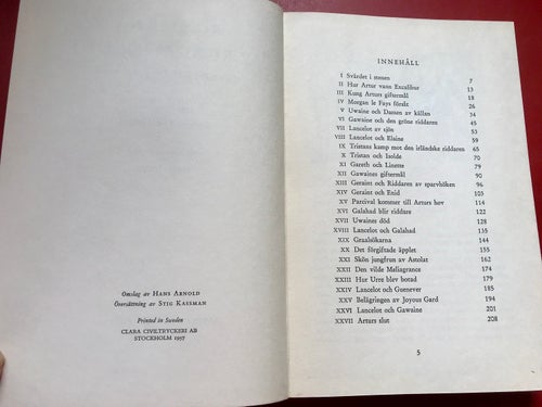 RIDDARNA AV RUNDA BORDET Barbara Leonie Picard ill: Hans Arnold 1957