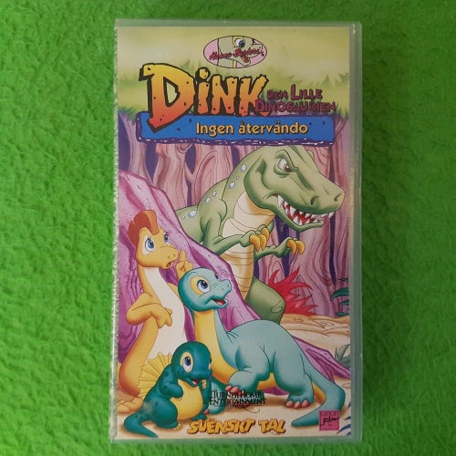 Dink den lille dinosaurien Ingen återvändo VHS SVENSKT TAL