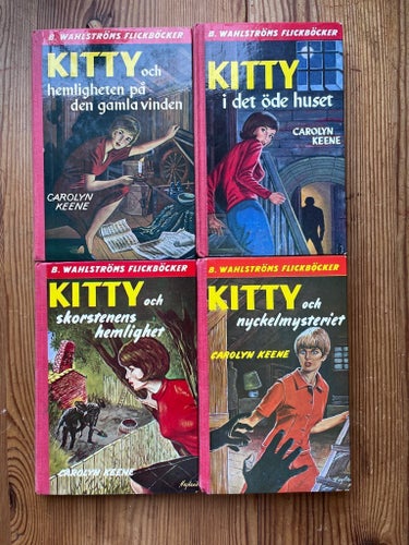 Bokpaket: 4 KITTY-böcker av Carolyn Keene