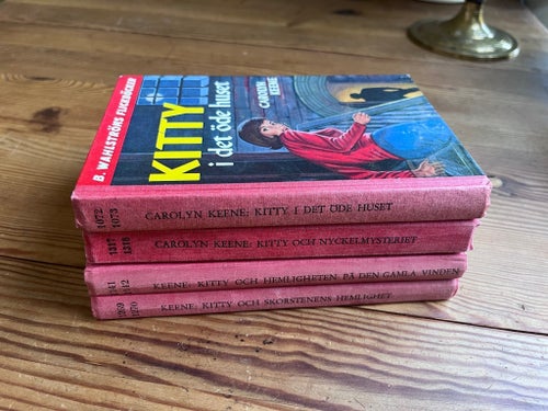Bokpaket: 4 KITTY-böcker av Carolyn Keene