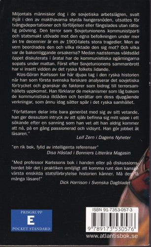 Bok Terror och tystnad av Klas-Göran Karlsson