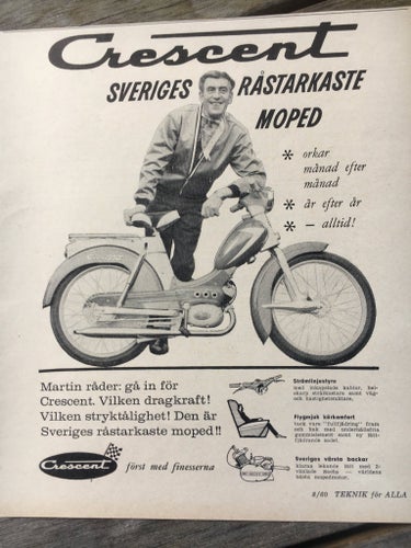 Crescent Moped Annons 1960