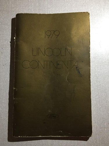 1979 Lincoln Continental Owner's Guide