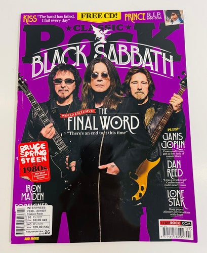 Tidningen Classic Rock , Juli 2016 .