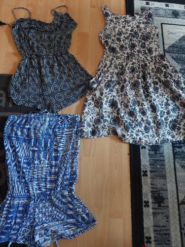 Sommarkläder paket, klänning, byxdress, stl S, Indiska, H&M, Gina Tricot