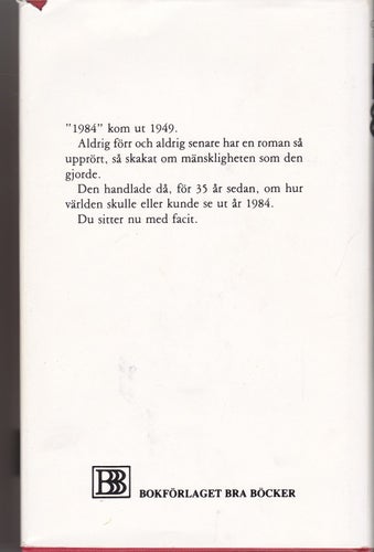 George Orwell / 1984 / Inbunden / Fint skick