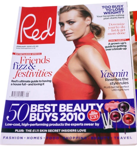 Red Magazine Bundle-October 2009-January 2010-English/UK issues-Weight 1.185Kg