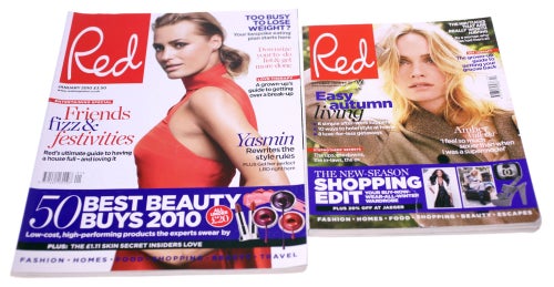 Red Magazine Bundle-October 2009-January 2010-English/UK issues-Weight 1.185Kg