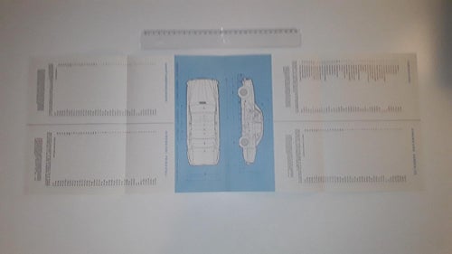 Jaguar XJ6 broschyr 8 sidor tryckt ? text flera språk