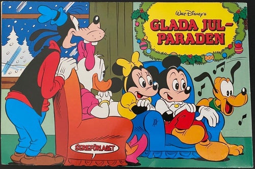 1 st seriealbum "Glada Jul-Paraden" av Walt Disney från 1989