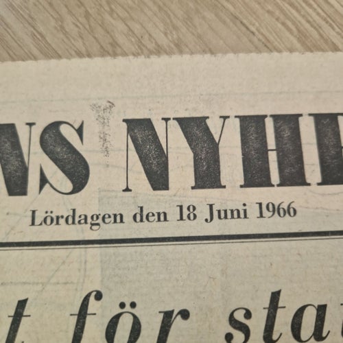 Dagens Nyheter Lördagen den 18 Juni 1966