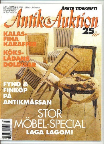 Antik & Auktion 9/2000 - Blåvita kakelplattor, glaskaraffer