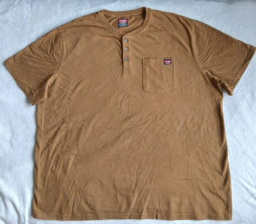 Wrangler Workwear brun t-shirt, storlek 3XL/3XG(54-56)