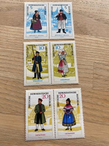 DDR PARSTYKKER AFA NR 862-67 postfriske