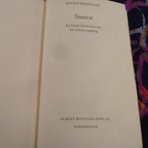 SNUTEN, R. BORNICHE, 1977,  BÖCKER