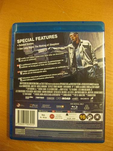 SLEEPLESS - JAMIE FOXX, MICHELLE MONAGHAN - BLU-RAY
