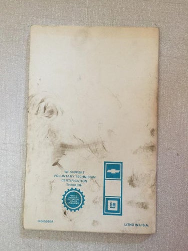 1983 Chevrolet Owner's Manual