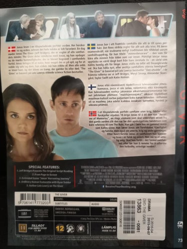 The Giver (2014) Phillip Noyce, Meryl Streep, Alexander Skarsgård, Jeff Bridges.
